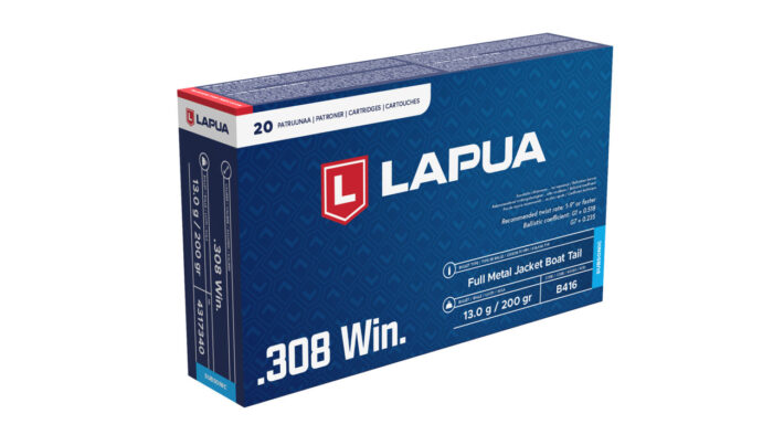 Balas Lapua 308 Win 200gr FMJBT Subsonic