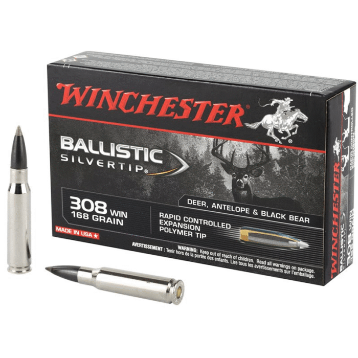 Winchester 308 Win 168gr Ballistic Silvertip