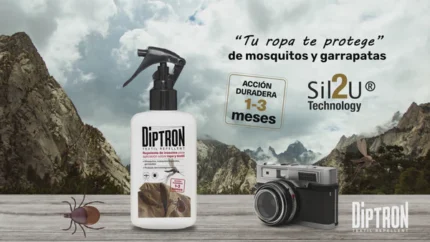 Repelente Diptron de Insetos para aplicação em roupa e têxteis 1-3meses