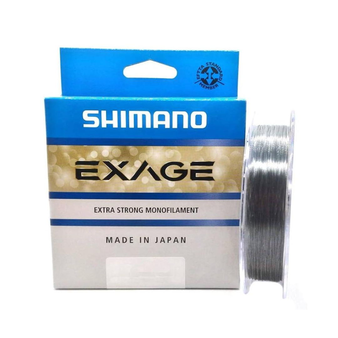 linha shimano exage 150m 0.185mm 2.9kg steel grey