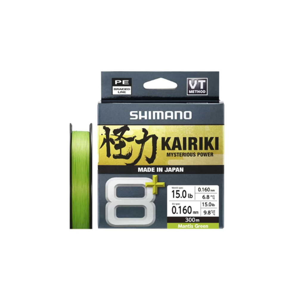 linha shimano kairiki 8+ m green 150m
