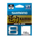linha shimano kairiki 8 150m steel gray